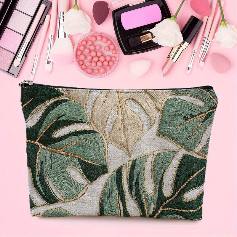 Monstera Cosmetic Bag