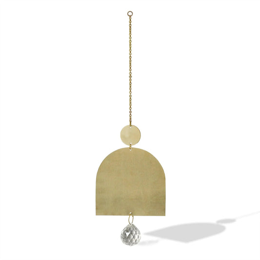 Brass Arch and Crystal Suncatcher