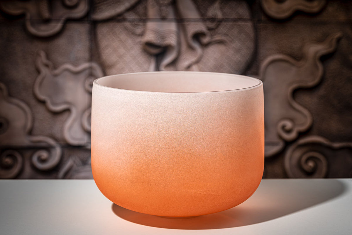7 Chakra Color Quartz Crystal Singing Bowl Set (8"-14")