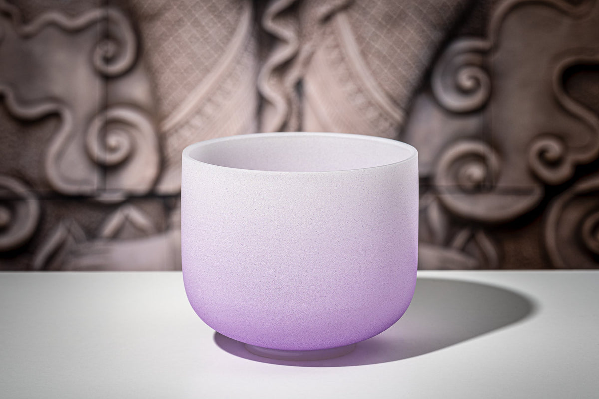 7 Chakra Color Quartz Crystal Singing Bowl Set (8"-14")