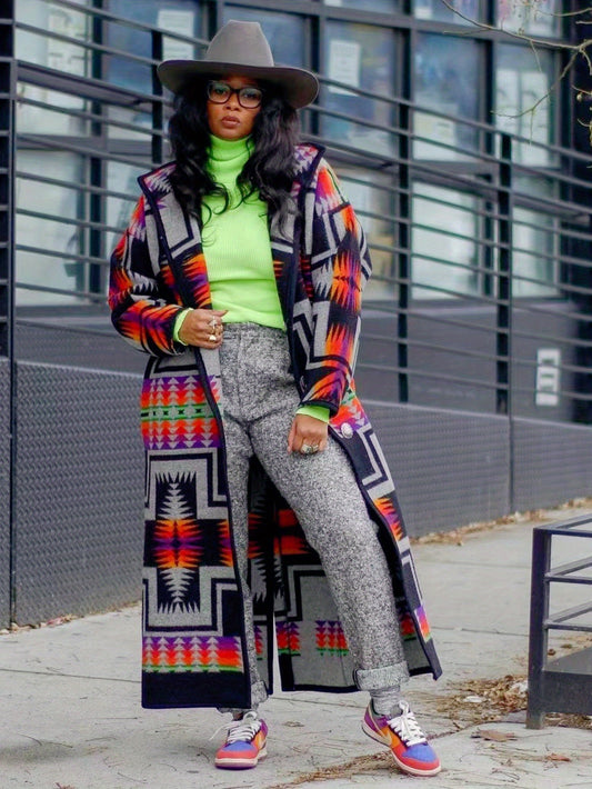 Alicia Tribal Long Coat