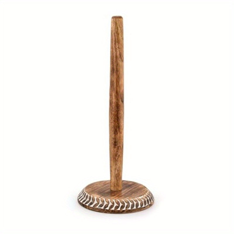 Mango Wood Paper Towel Holder