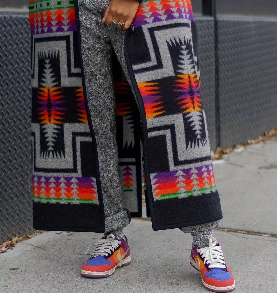Alicia Tribal Long Coat