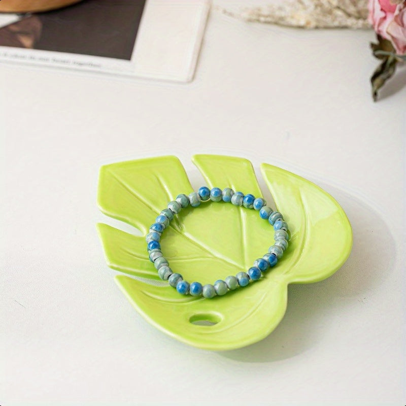 Ceramic Monstera Trinket Dish - The Leafy Branch