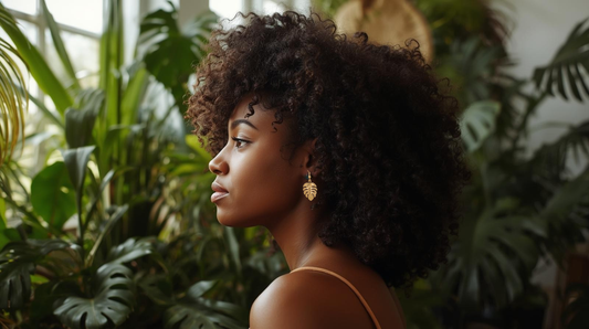 Monstera Gold Earrings