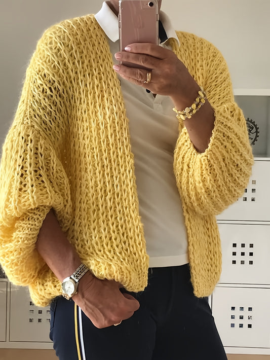 Lola Knit Lantern Sleeve Cardigan