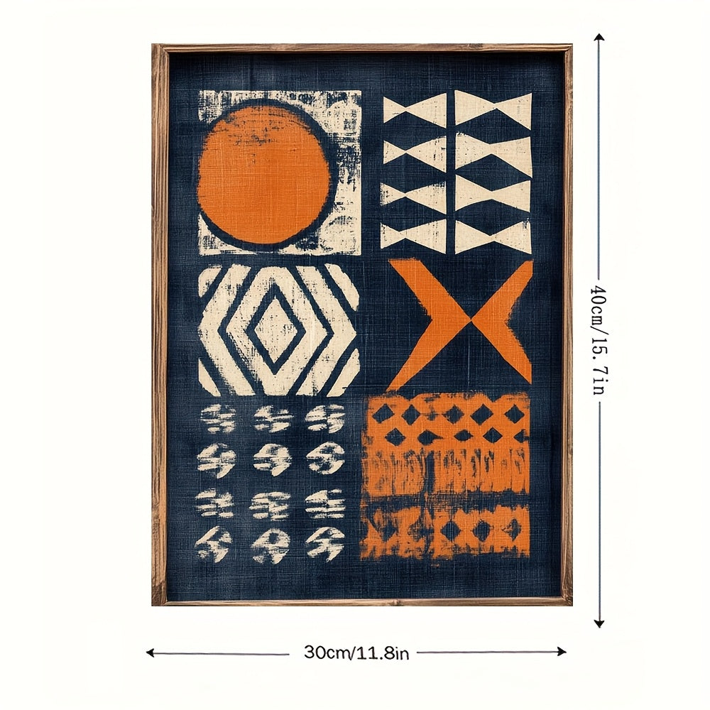 Orange Tribal Wall Art