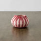 Berry Red Karakul Striped Wool Ukhamba Decorative Bowl - The Leafy Branch