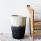 Eclipse Black & White Wool Floor Vase - The Leafy Branch