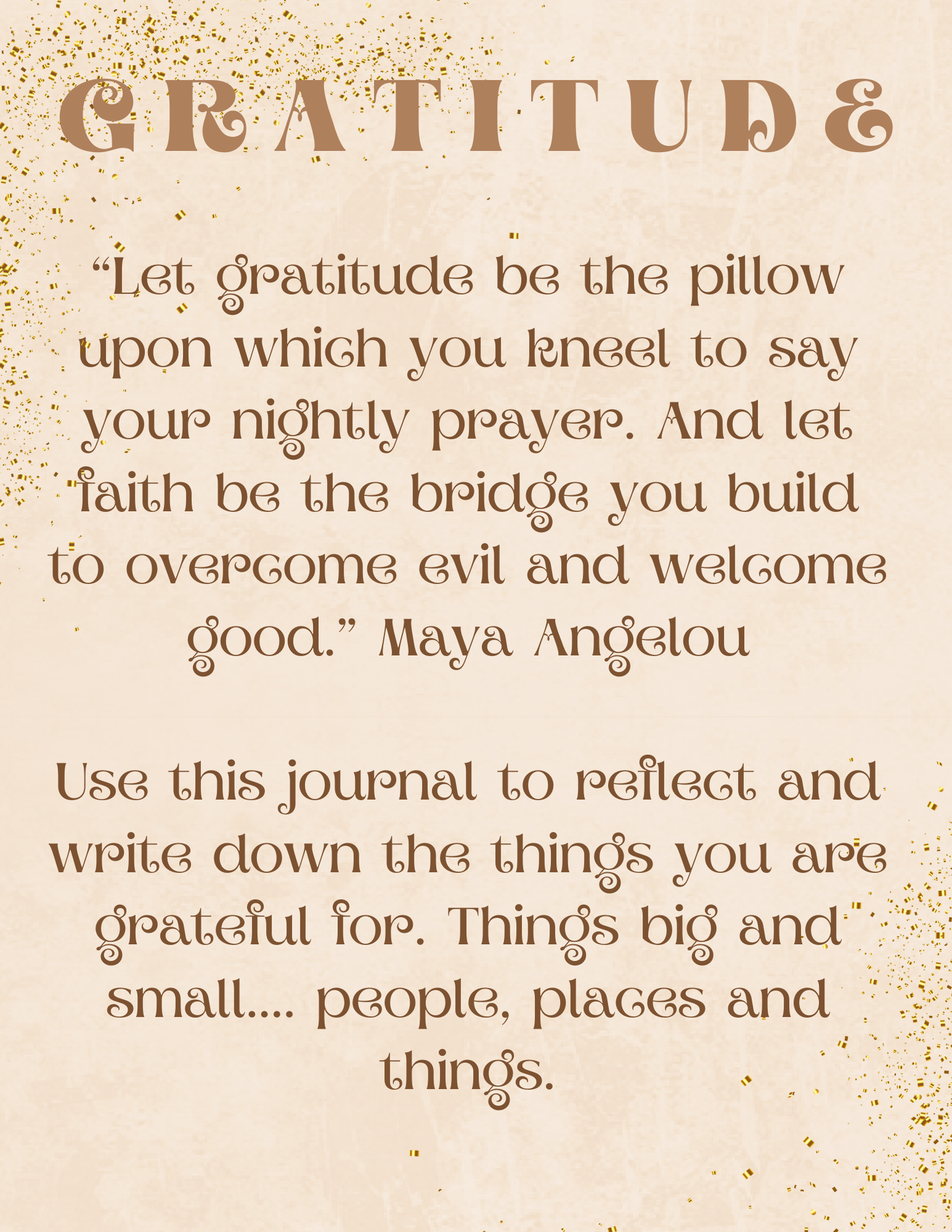 Gratitude Journal- 1
