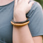 Wood and Horn Bracelet Set - The Leafy Branch