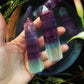 Rainbow Fluorite Wands - Towers - The Leafy Branch