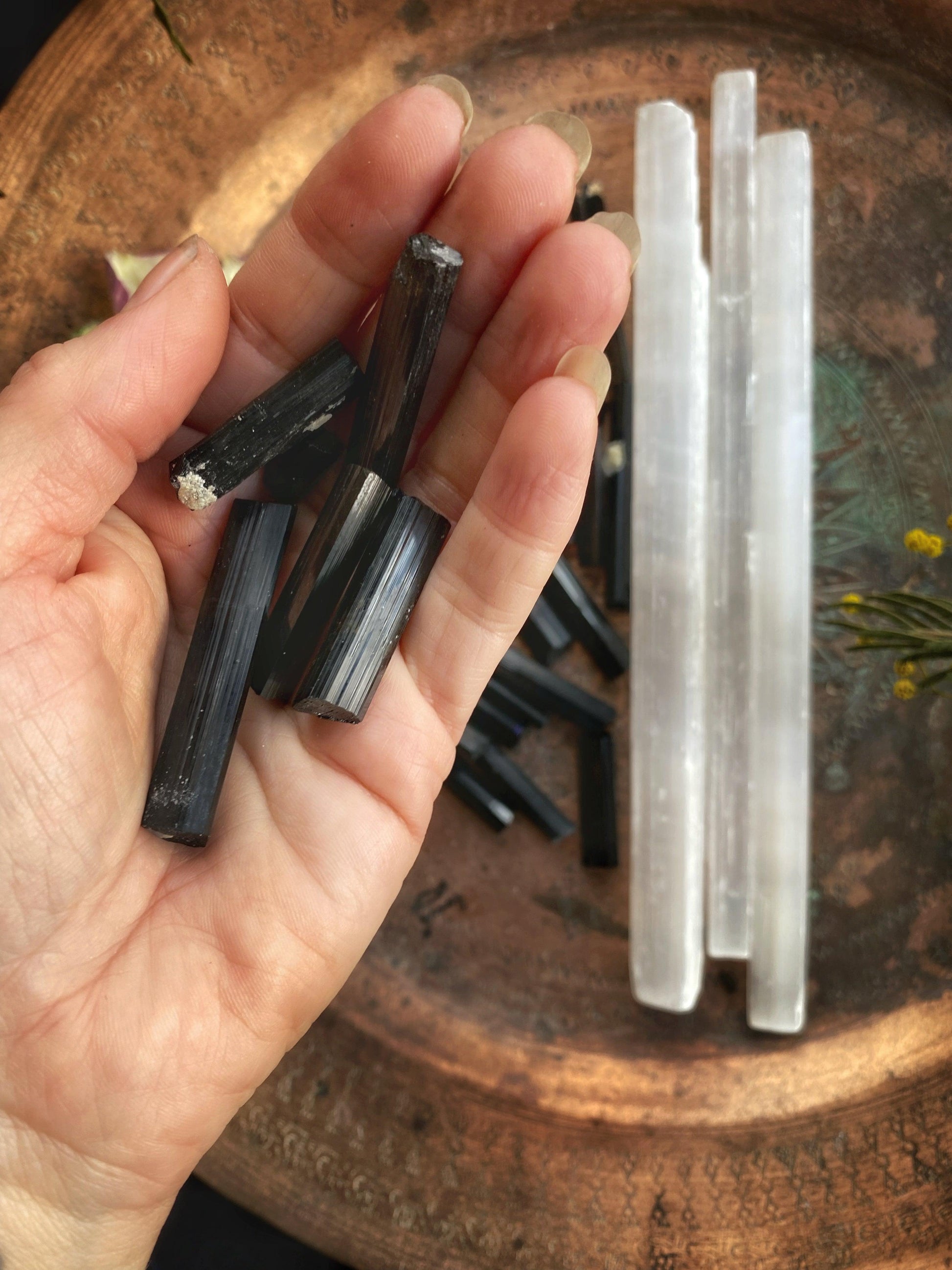 Black Tourmaline - The Leafy Branch