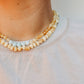 Raw Honey Baltic Amber + Amazonite || Necklace