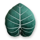 Philodendron Gloriosum Pillow - Forest Green