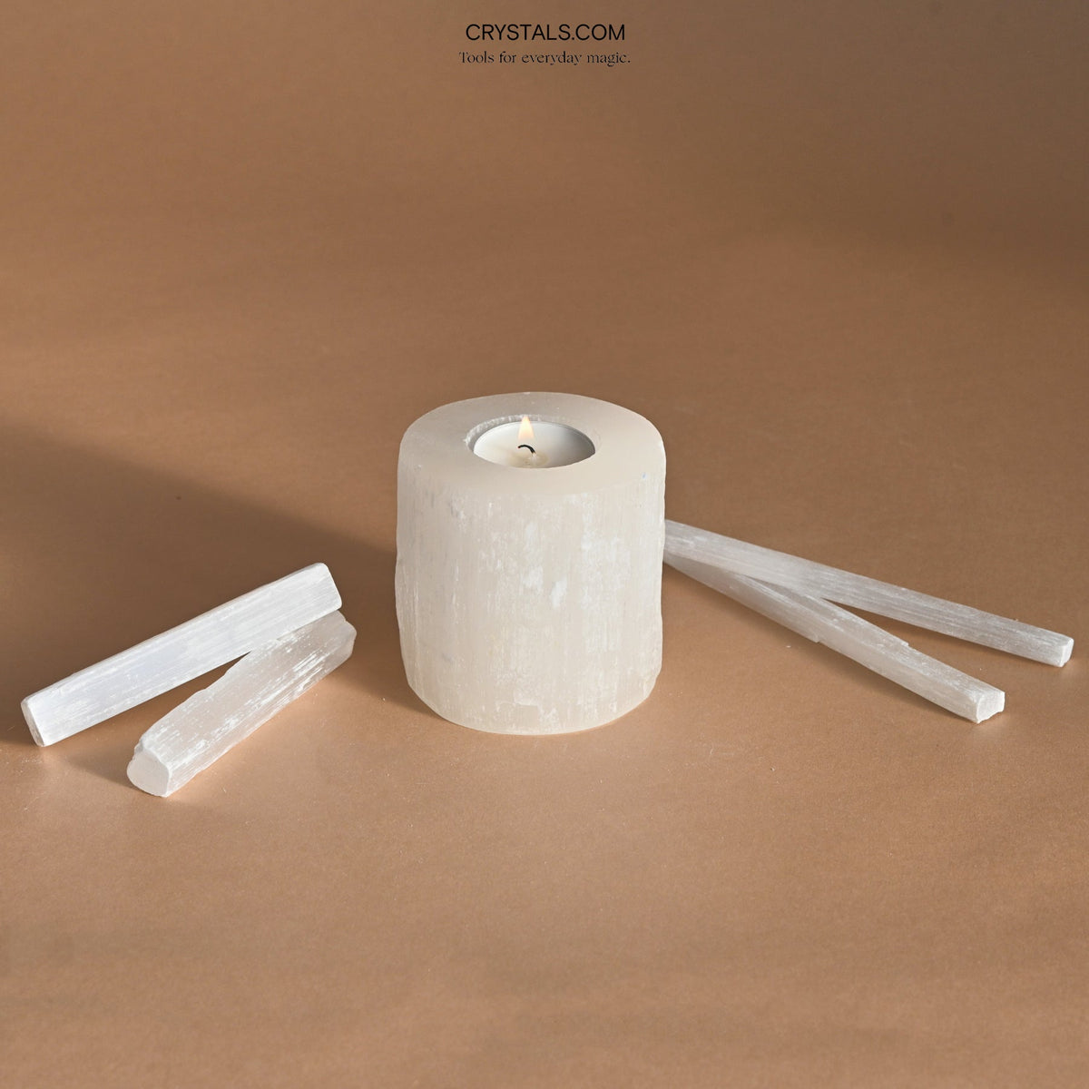 Illuminate - Selenite Candle Holder