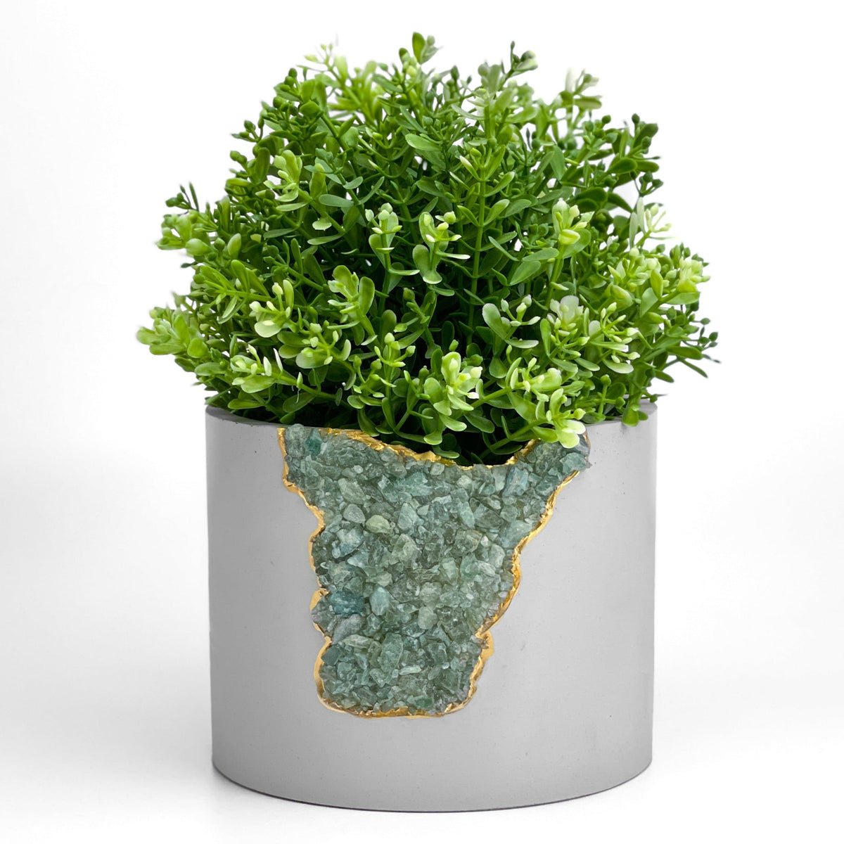 GREEN APATITE PLANTER- 6in