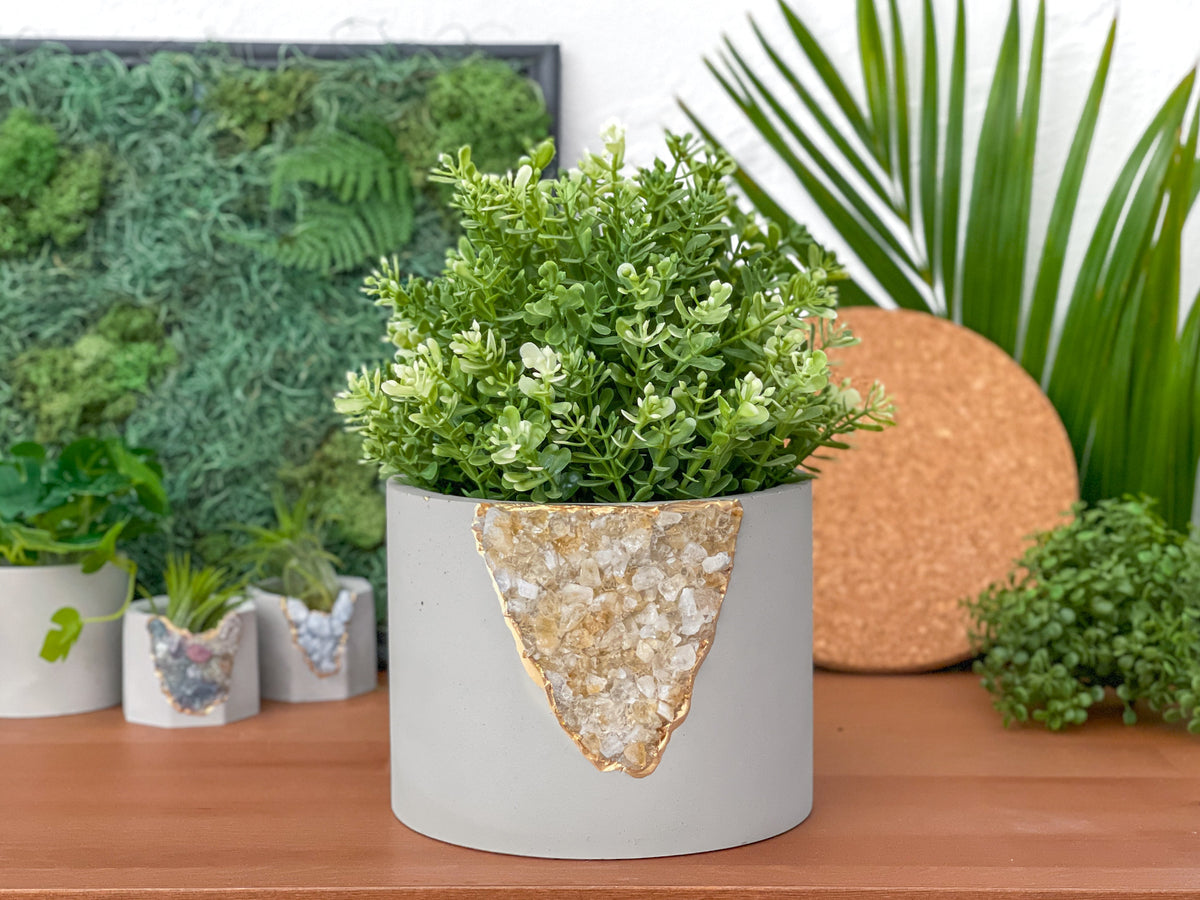 CITRINE PLANTER- 6in
