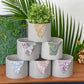 BLUE CALCITE PLANTER- 6in