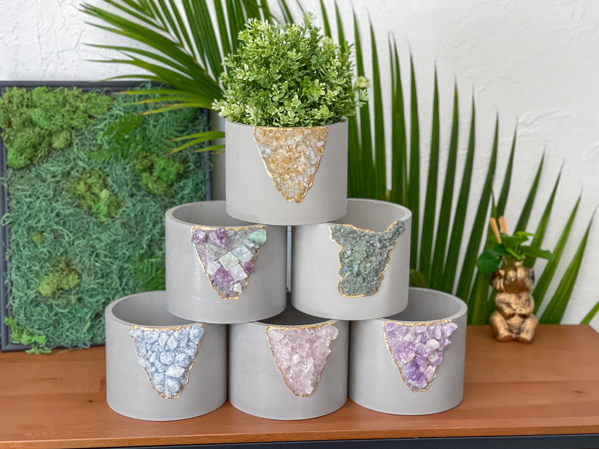 CITRINE PLANTER- 6in
