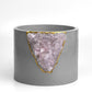 ROSE QUARTZ PLANTER - 6in