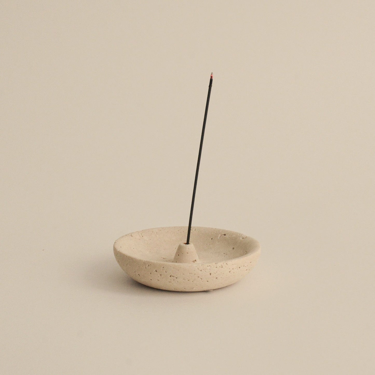 Travertine Incense Holder Plate