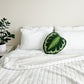 Tufted Calathea Medallion Leaf Pillow