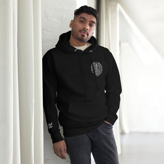 Monstera Essentials Hoodie- Black