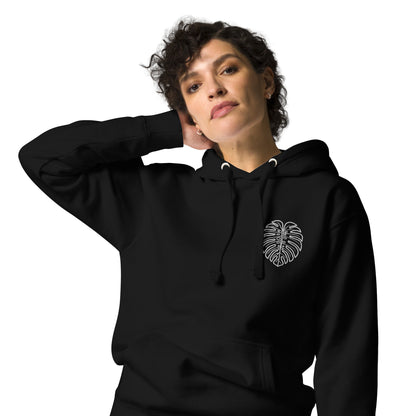 Monstera Essentials Hoodie- Black