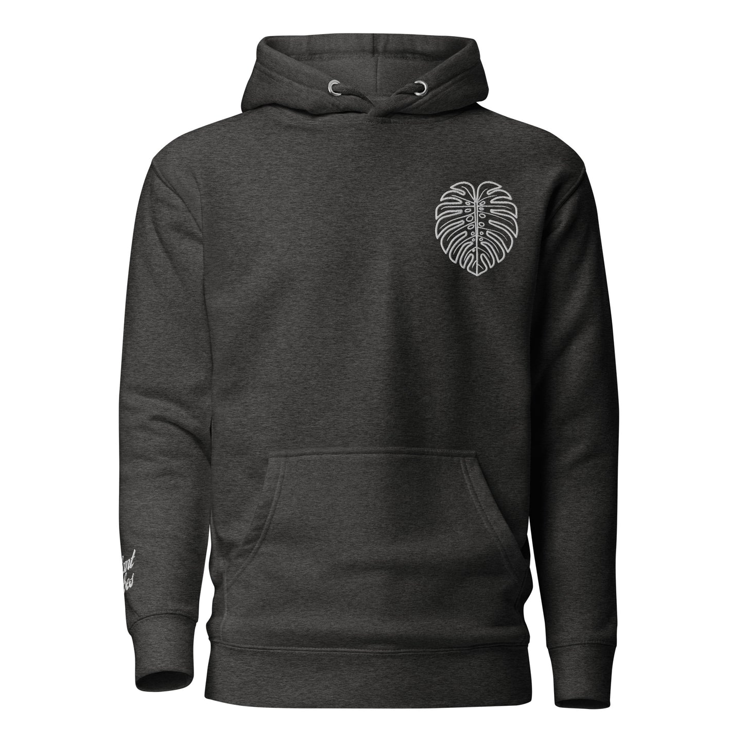 Monstera Essentials Hoodie- Charcoal