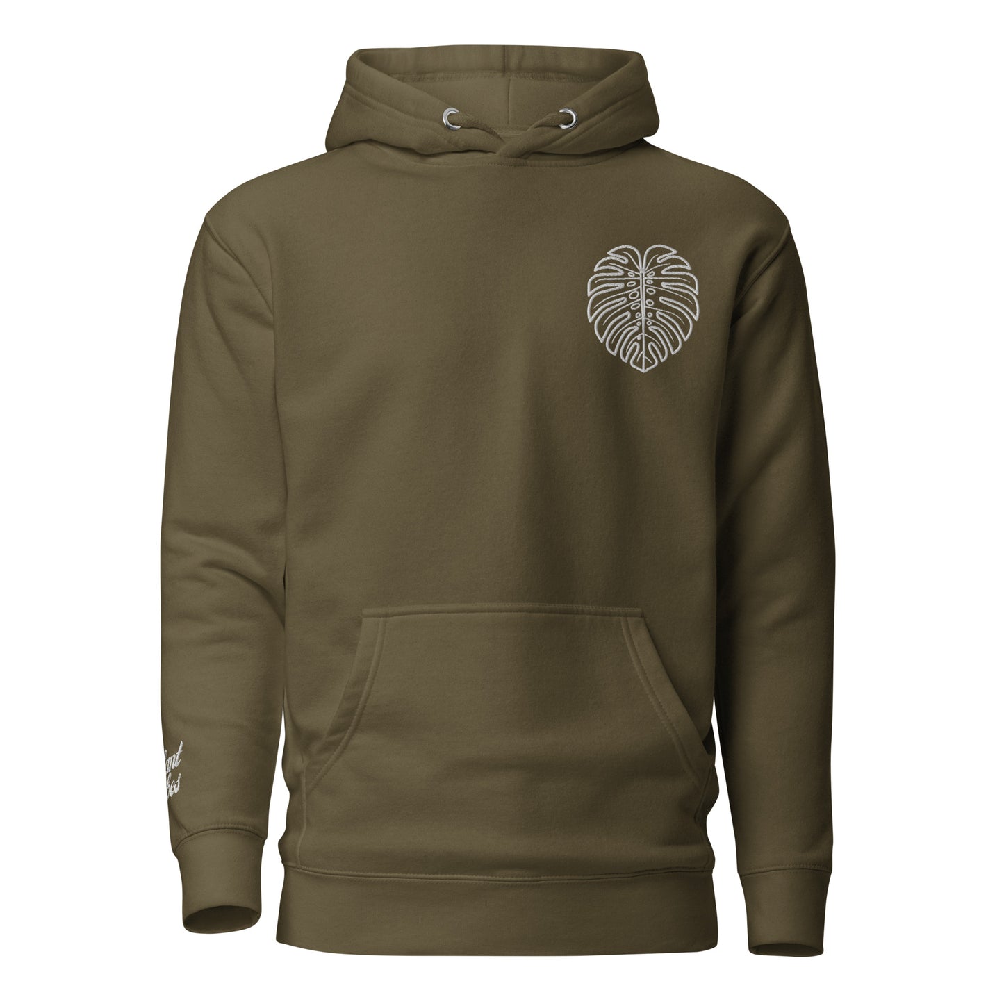 Monstera Essentials Hoodie- Military Green