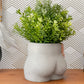 Rose Quartz Butt Planter - The Leafy Branch