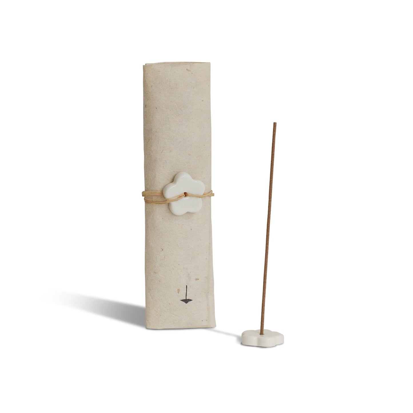 White Sage Japanese Incense Stick Set – 30 Sticks with Ceramic Holder