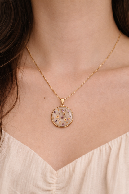 Wildflower Gold Pendant Necklace